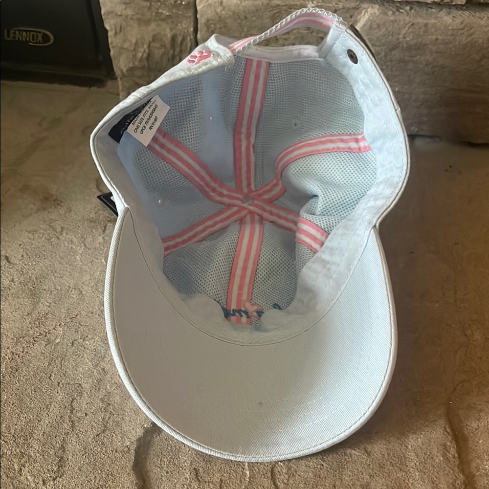 Light blue and pink 'Dog Mom' Baseball Cap - Picture 5 of 6